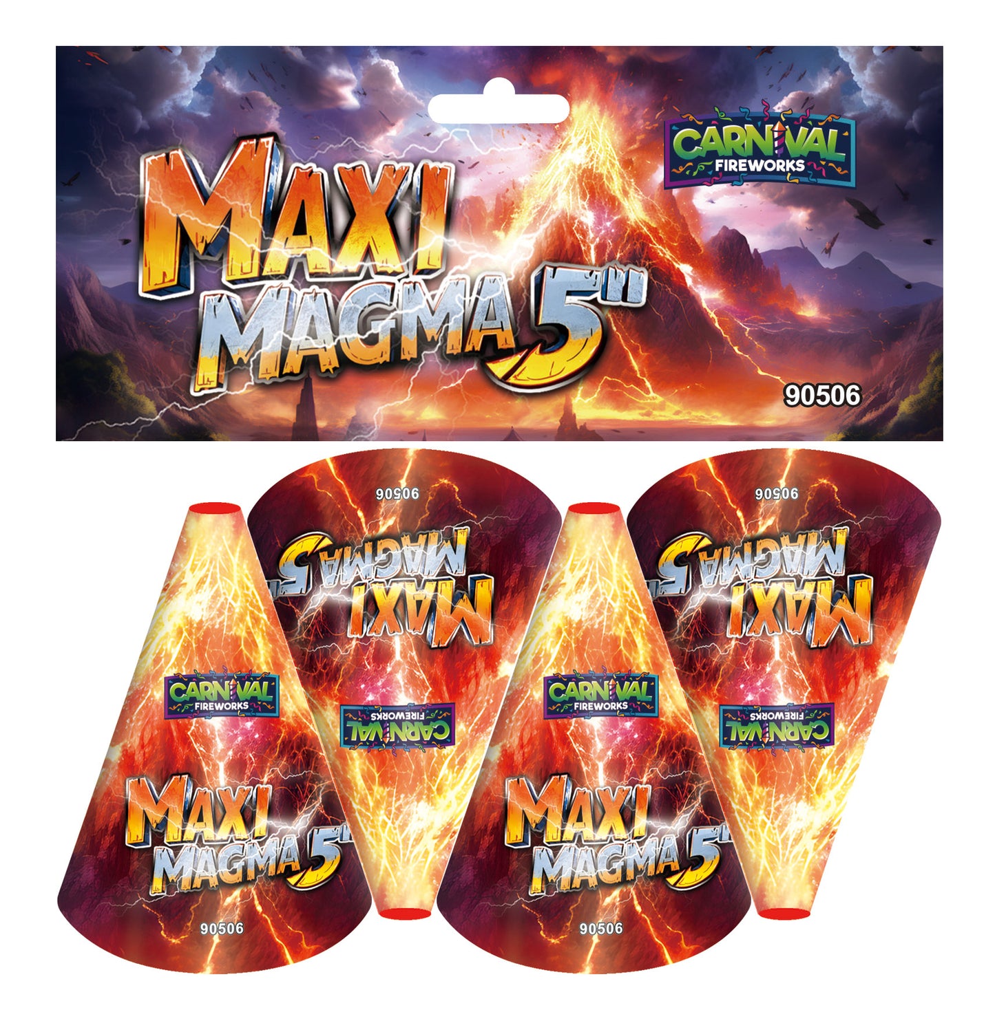 MAXI MAGMA 5INCH CONIC FOUNTAIN